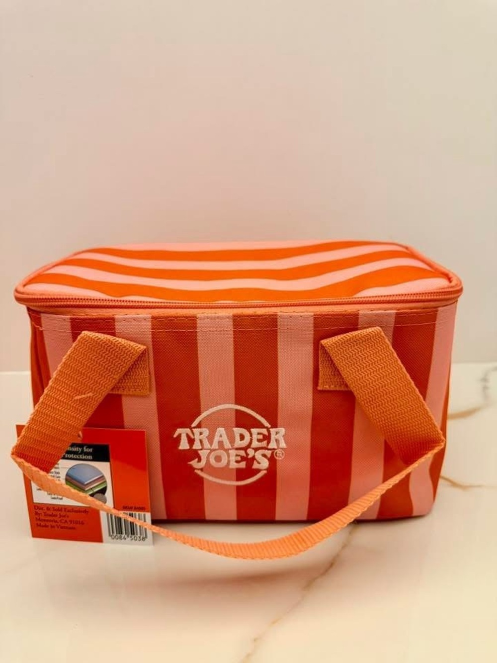 Trader Joe’s 2026 Orange Stripe Mini Insulated Bag